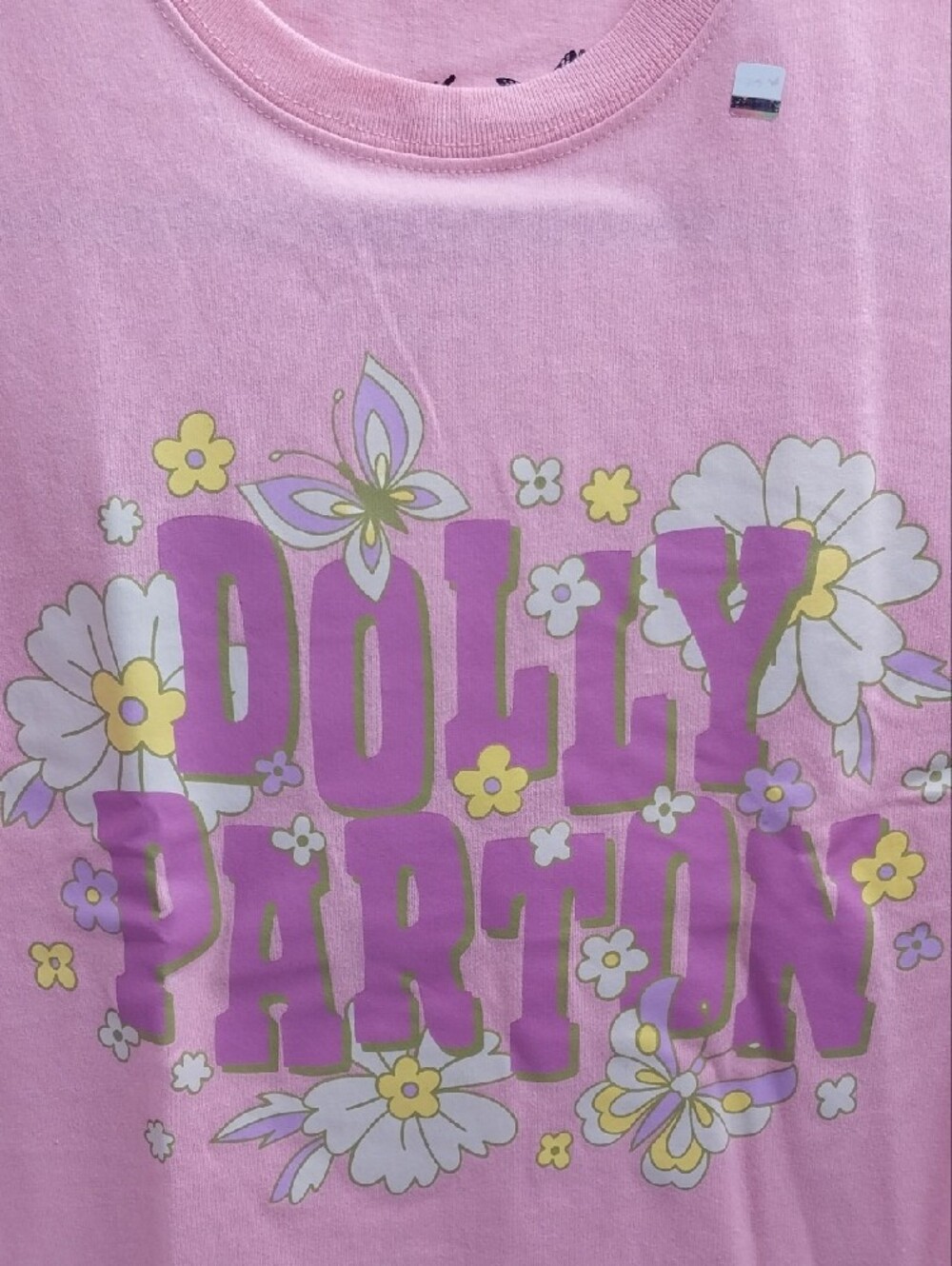 Dolly Parton Pink Graphic Crew Tee -S - Picture 3 of 4